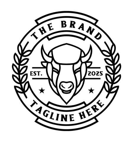 American Bison Logo Design Template