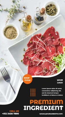 Distinctive Wavy Marketing Instagram Story Post Design Template