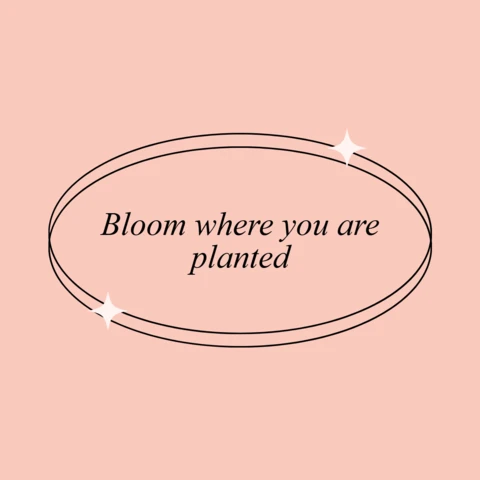 Blooming inspiratie instagram post ontwerpsjabloon