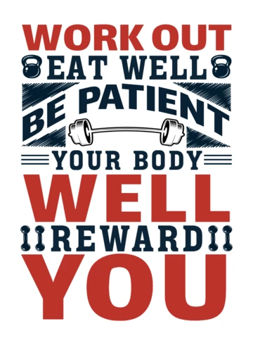 Motivational Fitness Quote Template Design - Bold Typography Style