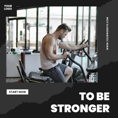 Grey And Black Instagram Blog Post Design Template