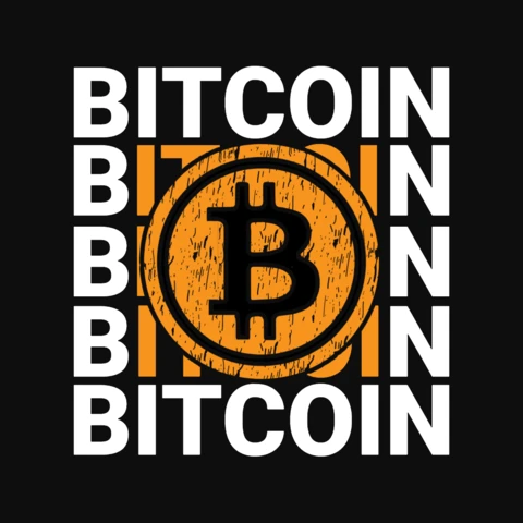 Bitcoin T-Shirt Design Template