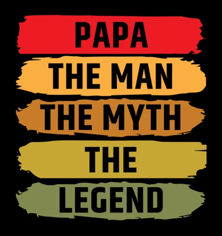 Modèle de t-shirt pour la fête des pères de Papa la légende