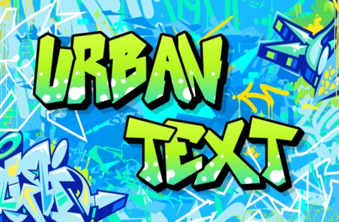 Modelo de design de arte de grafite urbano vibrante para gráficos modernos de estilo de rua