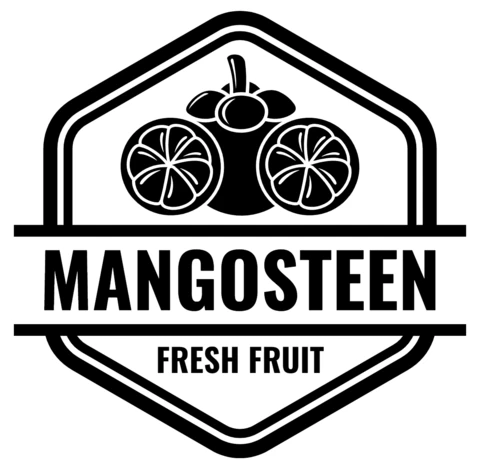Fresh Mangosteen Logo Design Template