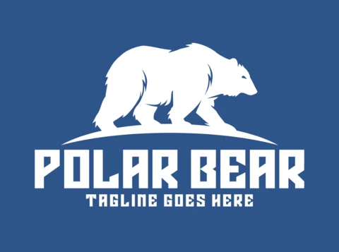 Polar Bear Logo Design Template