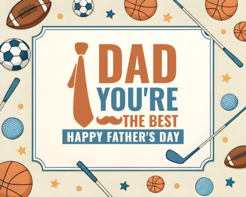 Sporty Father's Day Design Template for Celebrating Dad