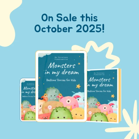 Children's Literacy Book Monsters In My Dream Sale Instagram Post Design Template