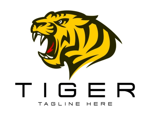 Plantilla de diseño del logotipo de Tiger