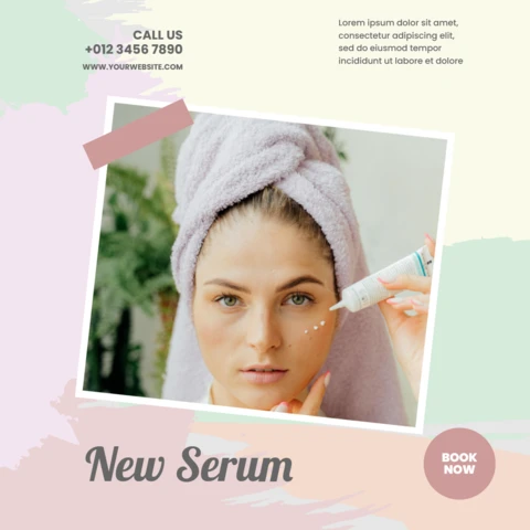 Eye-Catching Pastel Multicolor Promotional Instagram Post Design Template