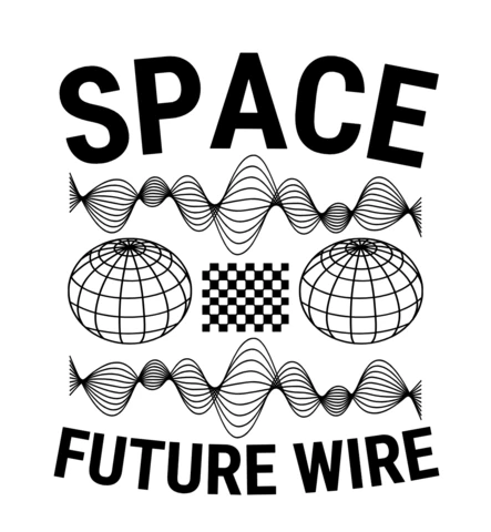 Maglietta con design futuristico di rete cosmica e spazio futuro