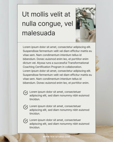 Przegląd certyfikacji coachingowej szablon postu na Instagramie