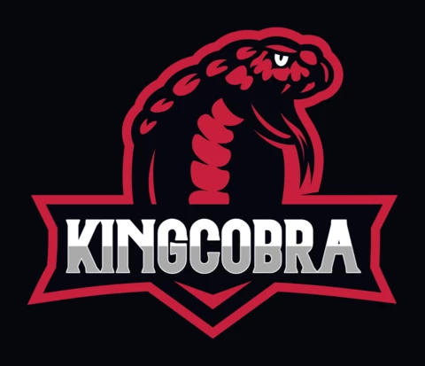 King Cobra Snake Mascot Logo Design Template