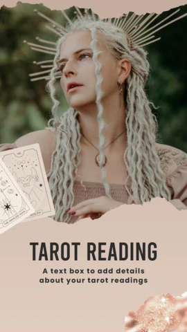 Tarot Card Reading for Clarity and Direction Instagram Story Post Design Template