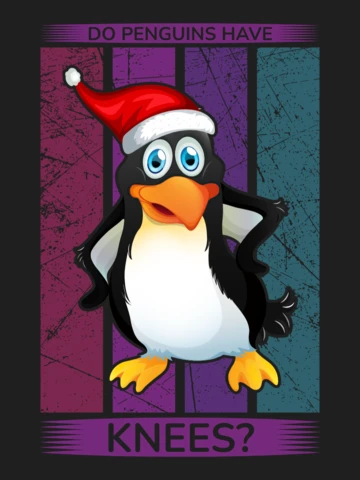 Playful Penguin Christmas Design Template with Whimsical Style