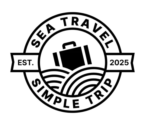 Modello di logo per i viaggi in mare