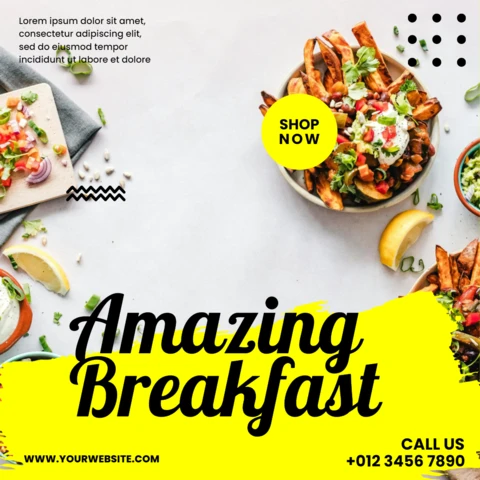 Yellow Bright Scratched Ad Instagram Story Post Design Template
