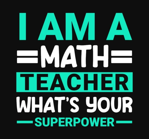 Modèle de t-shirt pour professeur de mathématiques
