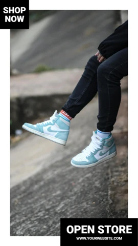Streetwear Sneakers Sale Instagram Story Post Design Template