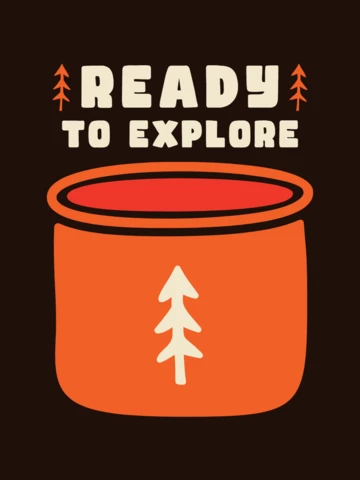 Prêt à explorer le modèle de t-shirt de la tasse à café