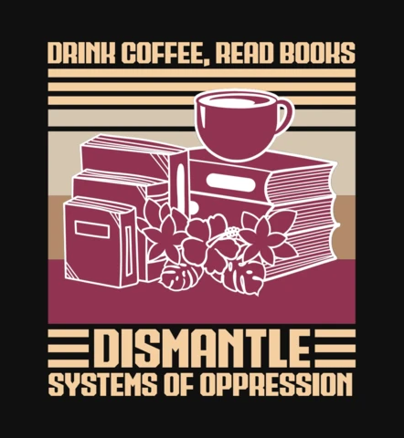 Kaffee trinken bücher lesen lustiges geschenk t-shirt design vorlage