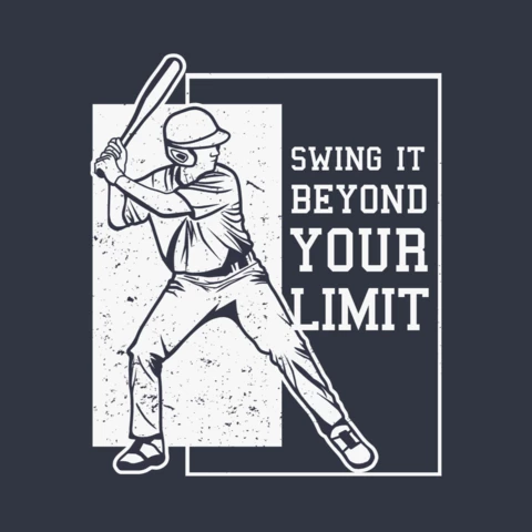 Baseball vintage Plakatentwurf Vorlage