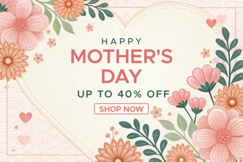 Floral Mother's Day Promotion Template - Elegant Design for Special Offers
