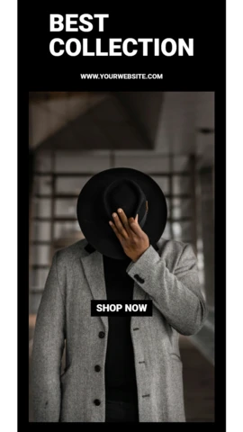 Elegant Collection Man Fashion Instagram Story Post Design Template