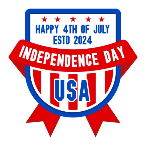 Independence Day Of USA Logo Design Template