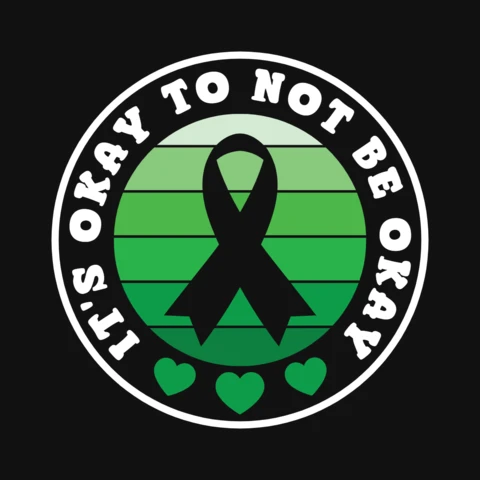It's ok to not be ok plantilla de diseño de camisetas