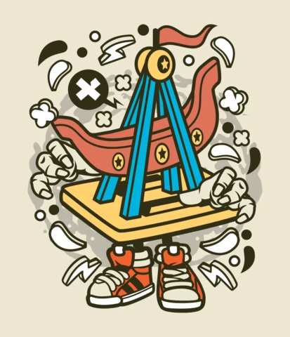 Ship Toys Cartoon Character Design Template