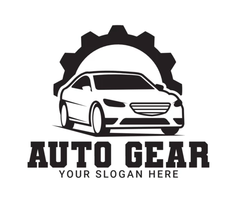 Auto Gear Car Logo Design Template