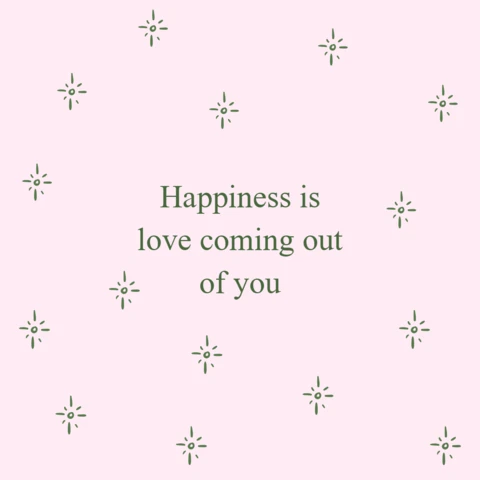 Happiness and Love Affirmation Instagram Post Design Template