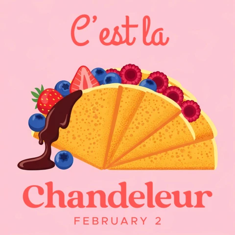Colorful Taco Design Template for Chandeleur Celebration
