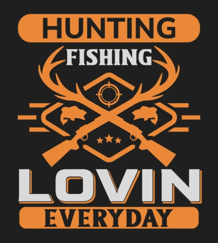 Outdoor Adventure Design Template: Hunting, Fishing, and Lovin' Everyday