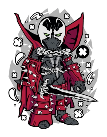 Modèle de conception d'affiche de personnage de dessin animé Spawn