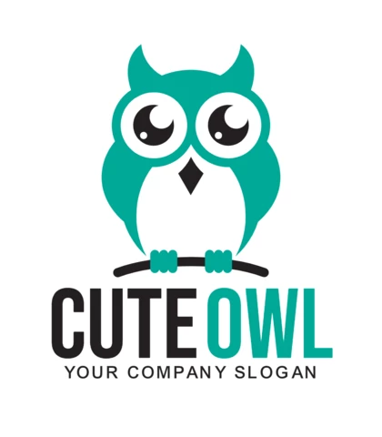 Cute Owl Logo Design Template