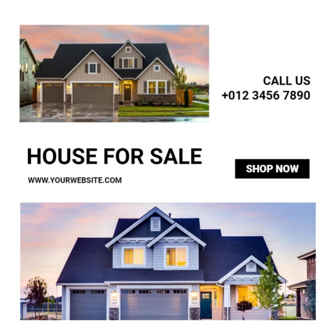 Bright Sleek Commercial Social Media Post Design Template