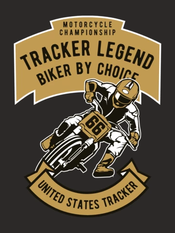 Modèle de conception de t-shirt Tracker Legend Rider