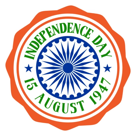 Indian Independence Day Logo Design Template
