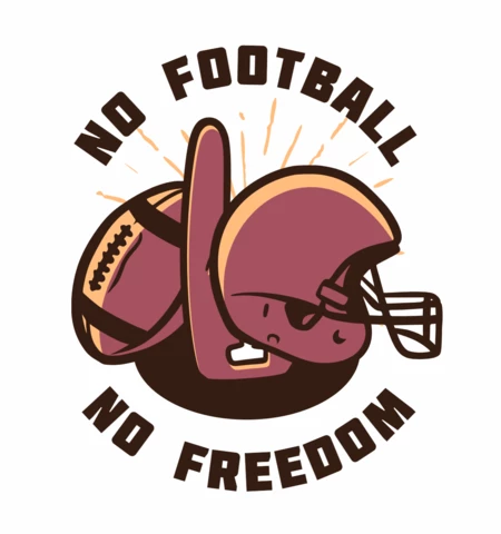 Modello di design t-shirt vintage delle proprietà del football americano