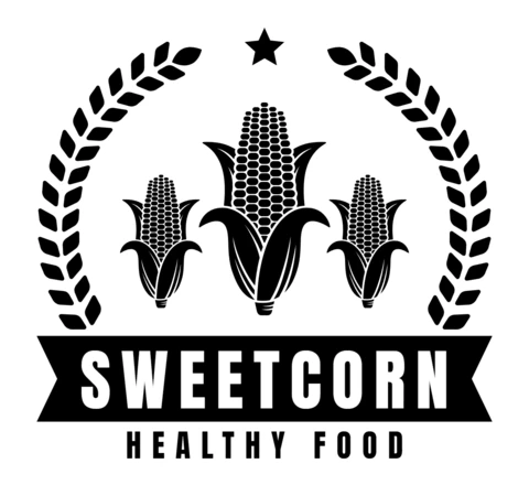 Sweet Corn Healthy Organic Logo Design Template