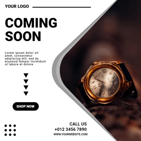 Old Money Watch Ad Instagram Post Design Template