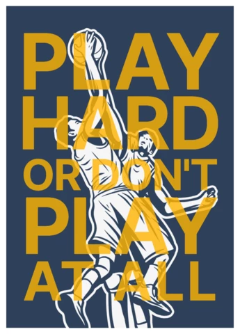 Basketball Quote Poster Design Template