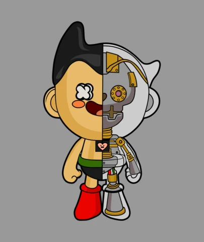 Astroboy Pop Culture T-Shirt Design Template