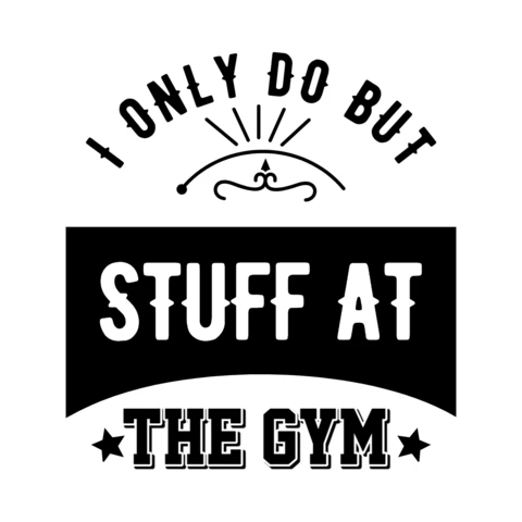 Funny Gym Quote T-shirt Design Template