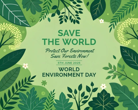 Forest Design Template for World Environment Day Celebration