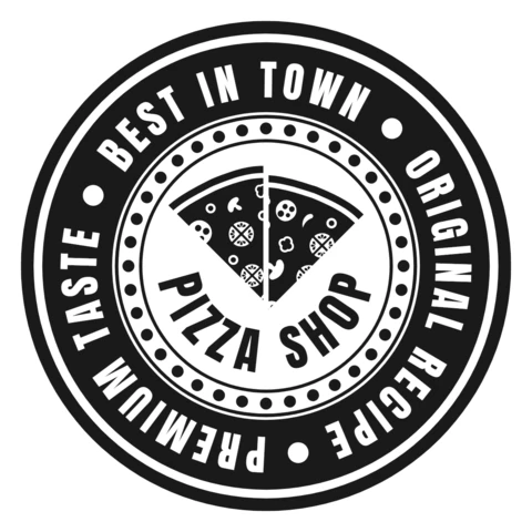 Modello di logo per pizzeria