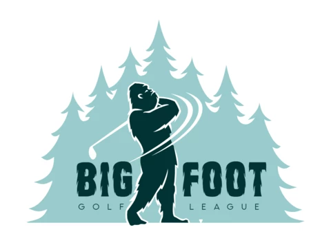 Bigfoot Golf Logo Design Template
