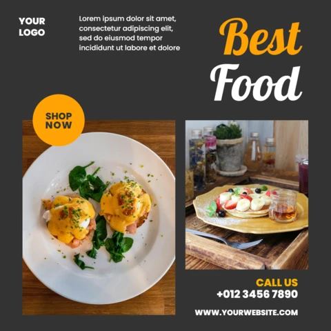 Basic Efficient Grey Collage Commercial Insta Post Design Template